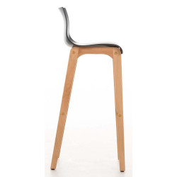 Lot de 2 tabourets de bar Hoover Natura gris