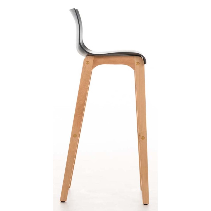 Lot de 2 tabourets de bar Hoover Natura gris