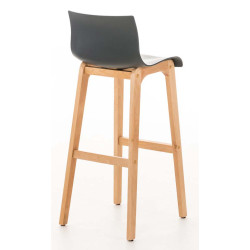 Lot de 2 tabourets de bar Hoover Natura gris