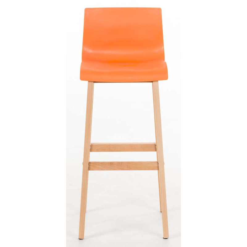 Lot de 2 tabourets de bar Hoover Natura orange
