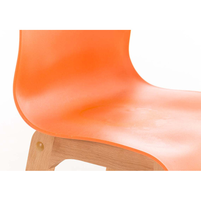 Lot de 2 tabourets de bar Hoover Natura orange