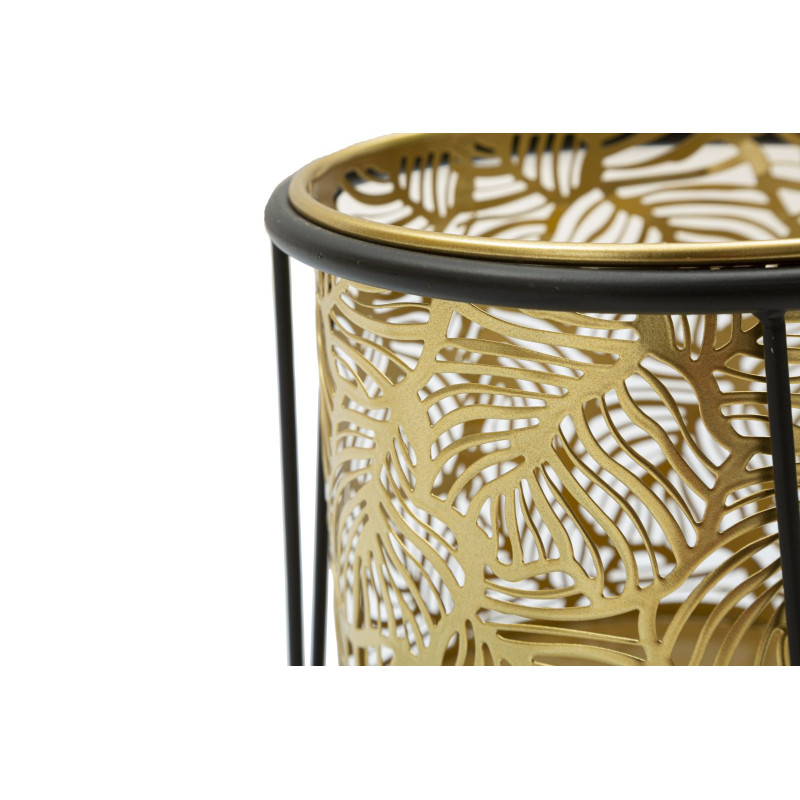 Glam LEAVY Dual Vase Stand Ø 21X40-19X22 cm - Iron