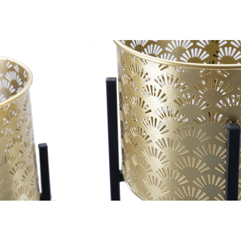 Glam GLISSY Vase Set 2 pcs -A- Ø 21X38-19X28 cm - Iron