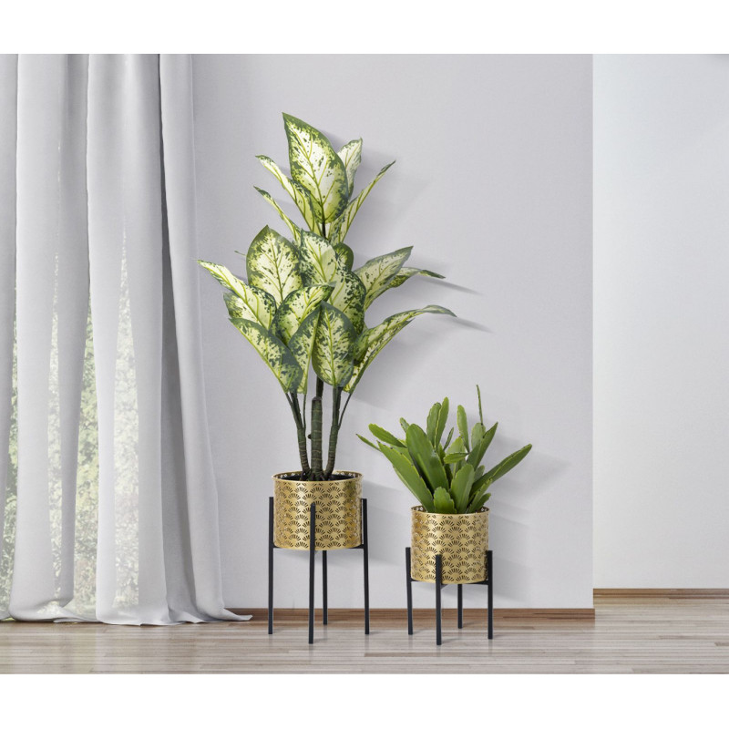 Glam GLISSY Vase Set 2 pcs -A- Ø 21X38-19X28 cm - Iron