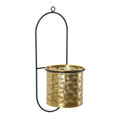 Glam HONG Wall Vase Holder 14X14X37 cm - Iron