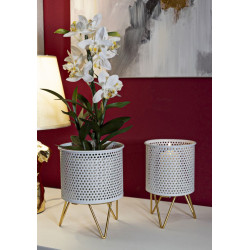 Glam GASPY Vase Stand Set 2 pcs Ø 16X20-13X20 cm - Iron