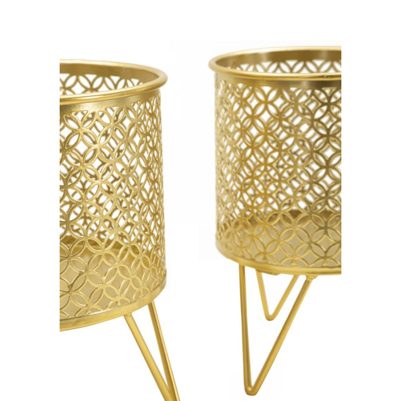 Glam CECI Vase Stand Set of 2 Ø 16X20-13X20 cm - Iron