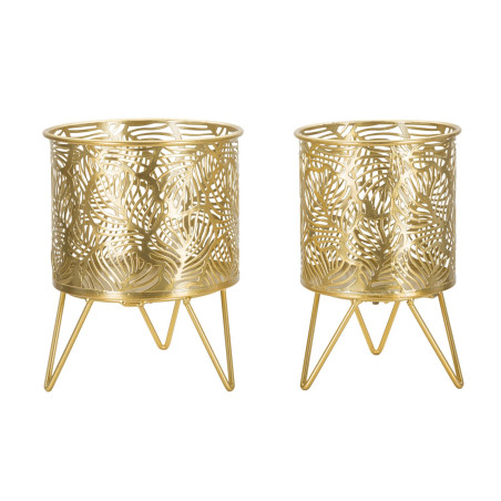 Glam NATY Vase Stand Set 2 pcs Ø 16X20-13X20 cm - Iron