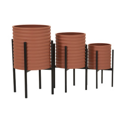 MODERN MILLY Vase Stand Set 3 pcs Ø 36X56,5-30X48,5-24X37,5 cm - Iron
