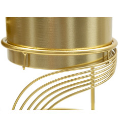 Glam Spiral Vase Stand Set 2 pcs Ø 23X35-20X30 cm - Iron