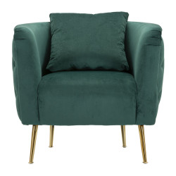 Fauteuil Bucarest Vert – Éclat sophistiqué en vert profond (76×74×73 cm)