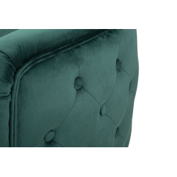 Fauteuil Bucarest Vert – Éclat sophistiqué en vert profond (76×74×73 cm)