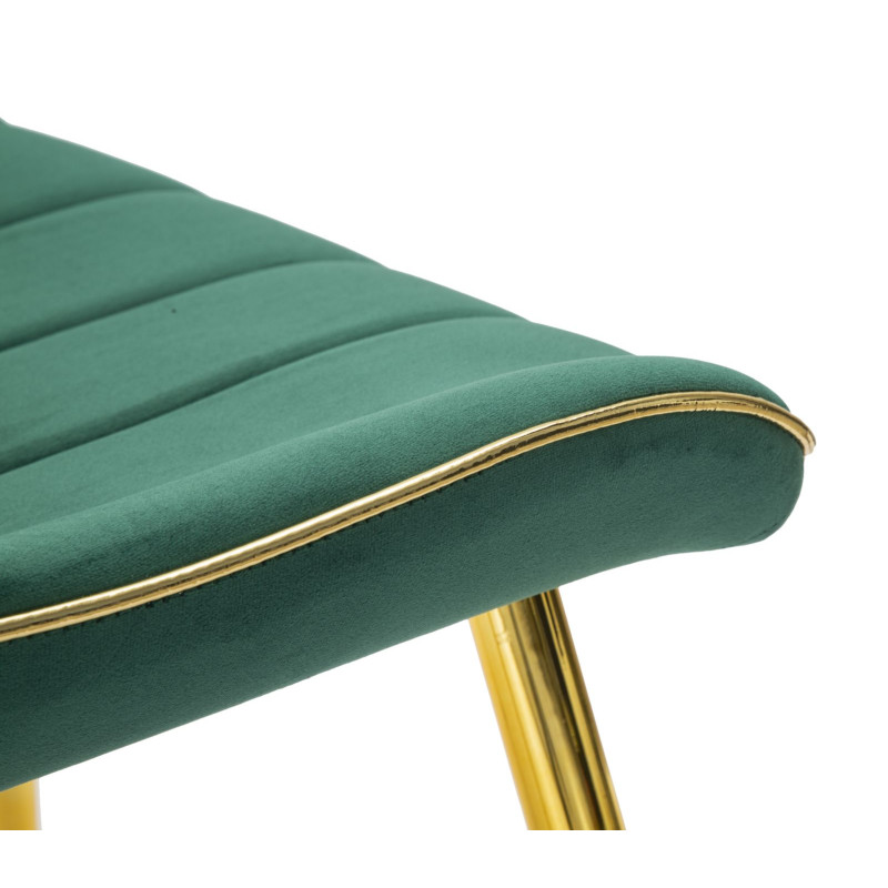 Chaises Paris Vert/Or (set de 2) – L’alliance précieuse du vert royal et de l’or (51×59×79 cm)