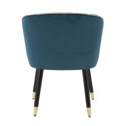Fauteuil Paris Bleu/Or – Une touche royale d’azur et d’or (62×58×78 cm)