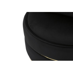 Fauteuil Paris Space Noir/Or – Prestige absolu en noir et or (Ø 84×72 cm)