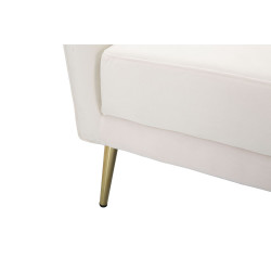 Fauteuil Kiev Crème – Sobriété chic aux lignes élégantes (88×77×74 cm)