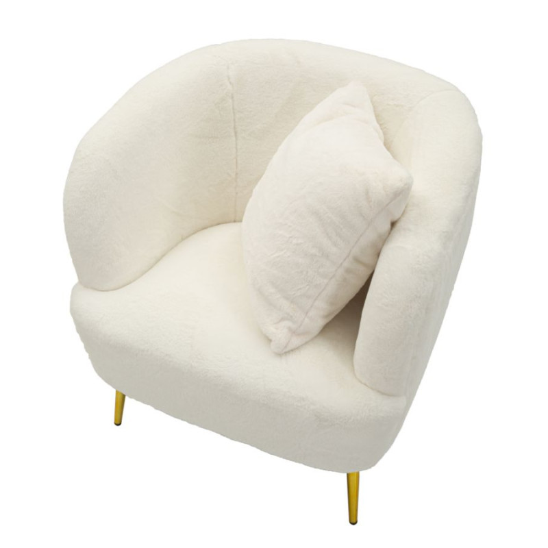 Fauteuil Soffy – Confort raffiné avec coussin douillet (73×66×78 cm)