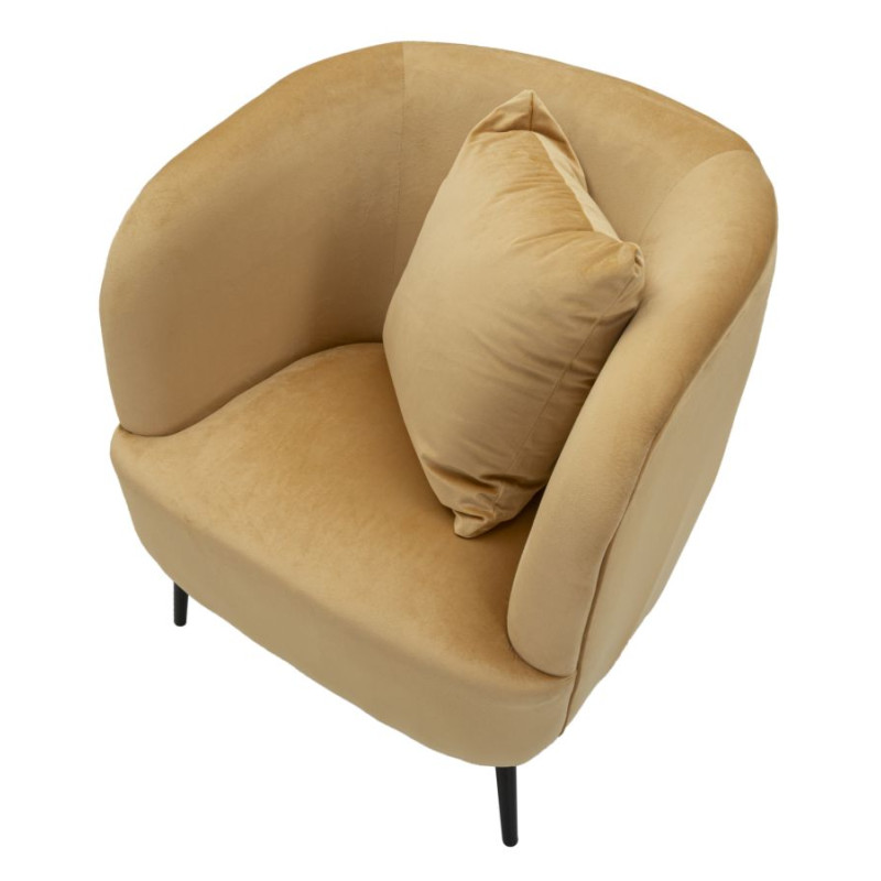 Fauteuil Browy – Chaleur et élégance avec coussins intégrés (73×66×78 cm)