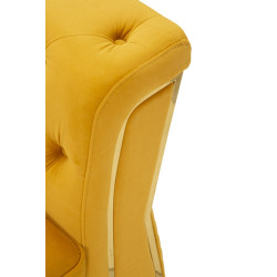 Fauteuil Emy Moutarde – Audace solaire et confort raffiné (104×83×76 cm)