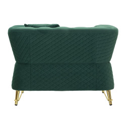 Fauteuil Emy Vert – Élégance naturelle et assise majestueuse (104×83×76 cm)
