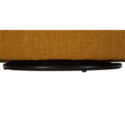 Fauteuil pivotant Siena Senape – Éclat contemporain en jaune moutarde (83,5×66×80 cm – hauteur assise 42 cm)