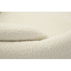 Fauteuil pivotant Torino Crème – Minimalisme chic et douceur crème (70×72×75 cm – hauteur assise 44,5 cm)