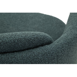 Fauteuil pivotant Torino Ottanio – Modernité affirmée en bleu intense (70×72×75 cm – hauteur assise 44,5 cm)