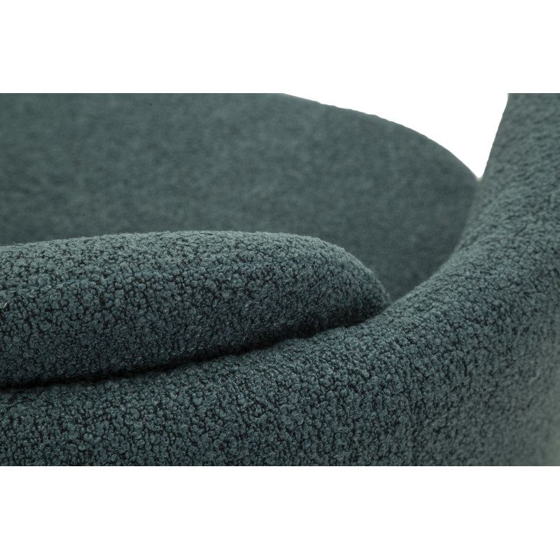 Fauteuil pivotant Torino Ottanio – Modernité affirmée en bleu intense (70×72×75 cm – hauteur assise 44,5 cm)