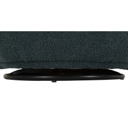 Fauteuil pivotant Torino Ottanio – Modernité affirmée en bleu intense (70×72×75 cm – hauteur assise 44,5 cm)