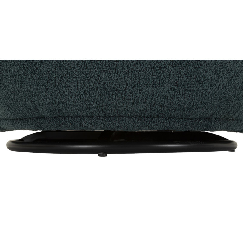 Fauteuil pivotant Torino Ottanio – Modernité affirmée en bleu intense (70×72×75 cm – hauteur assise 44,5 cm)