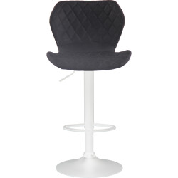 Lot de 2 tabourets de bar en tissu liège noir