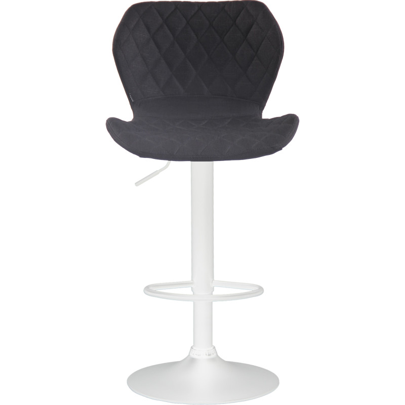 Lot de 2 tabourets de bar en tissu liège noir