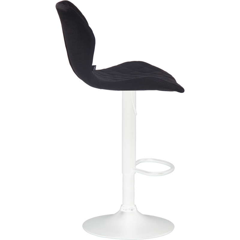 Lot de 2 tabourets de bar en tissu liège noir