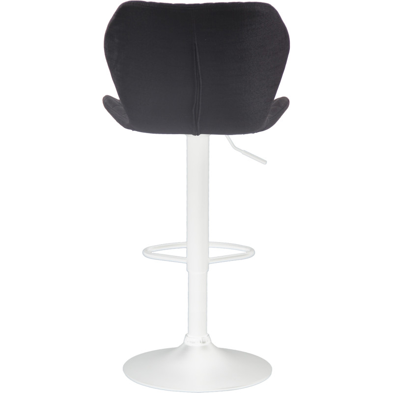 Lot de 2 tabourets de bar en tissu liège noir