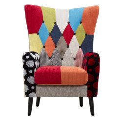 Fauteuil Impérial – 73×79×106 cm – Élégance Patchwork