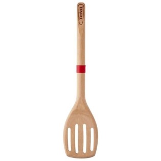 TEFAL Spatule a angle Ingenio - Bois hetre et silicone platinium - 32 cm