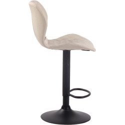 Lot de 2 tabourets de bar en tissu liège crème