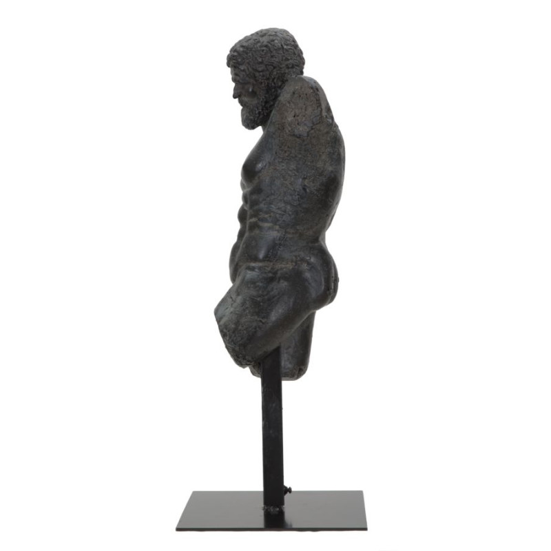 Sculpture d’Homme Antique, Gardien des Âmes d’Acier – CM 26X22X57,5