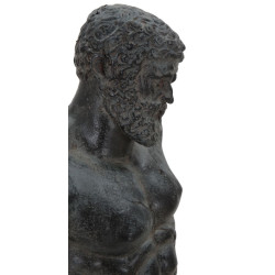 Sculpture d’Homme Antique, Gardien des Âmes d’Acier – CM 26X22X57,5