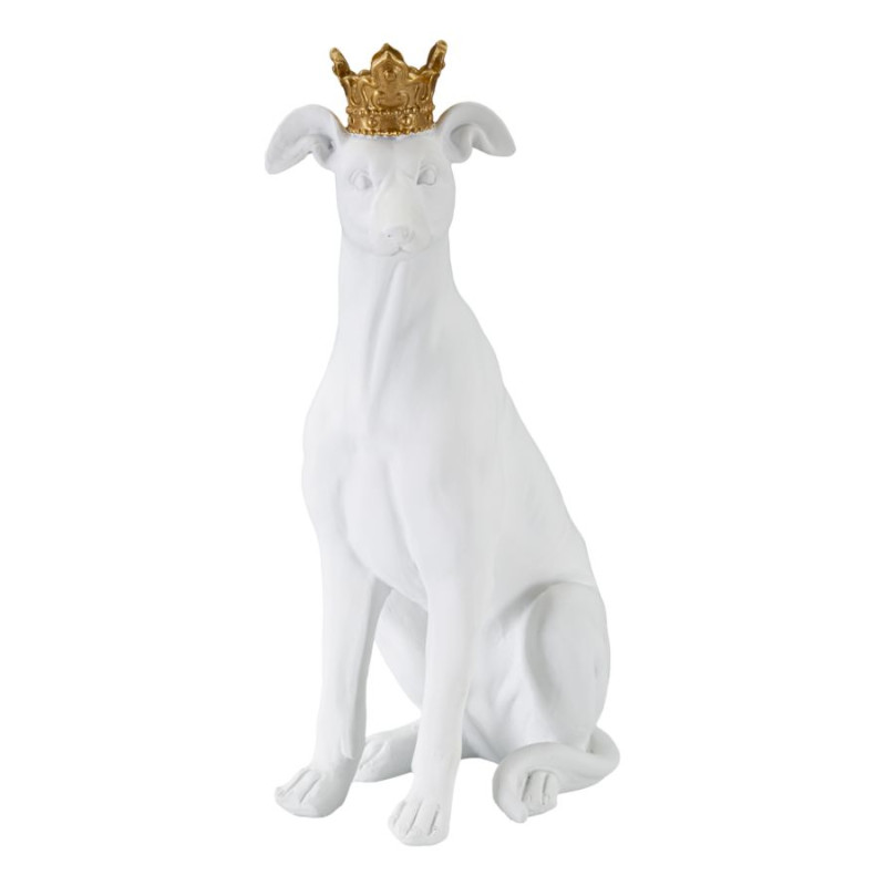 Chien Blanc, Gardien Silencieux des Palais de Verre – CM 20X12,5X33