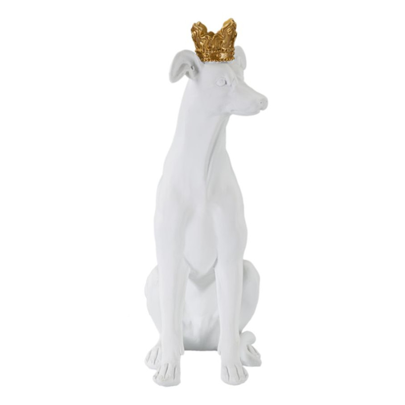 Chien Blanc, Gardien Silencieux des Palais de Verre – CM 20X12,5X33