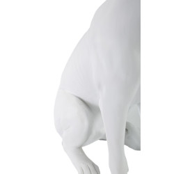 Chien Blanc, Gardien Silencieux des Palais de Verre – CM 20X12,5X33