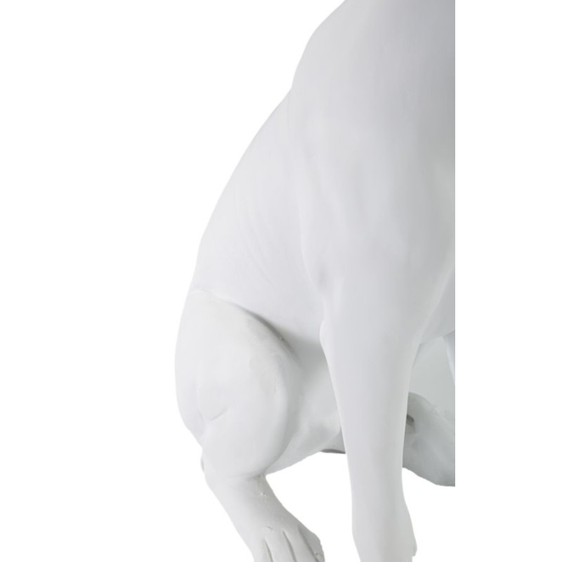 Chien Blanc, Gardien Silencieux des Palais de Verre – CM 20X12,5X33