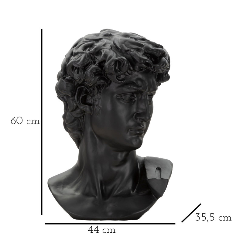 Colosse à la Tête Noire, Esprit Monumental du Temps – CM 44X35,5X60