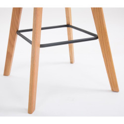Lot de 2 tabourets de bar Metz plastique natura vert