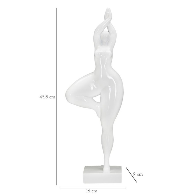 Femme en Yoga Éthérée, Colonne de Sérénité – CM 16X9X45,8