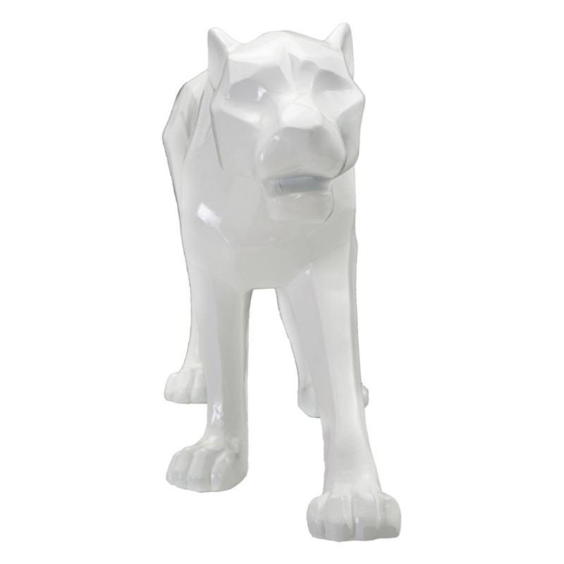 Panthère Blanche Foudroyante, Souveraine des Ombres – CM 70X18X32,5