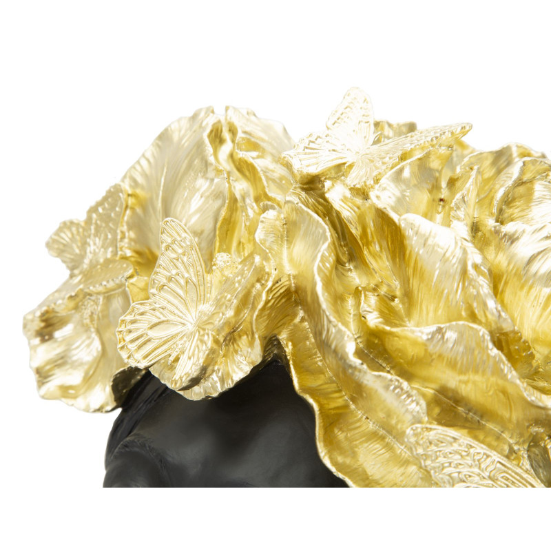 Mujer con Mariposa, Simbiosis de Carne y Ala – CM 21X20X36,5