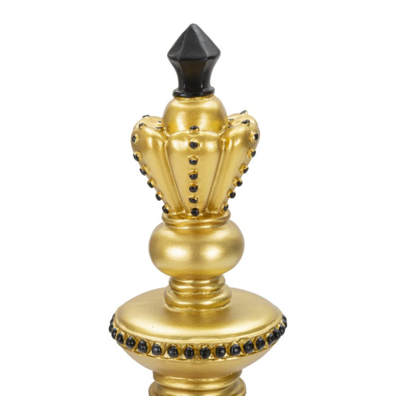 **Italiano:** Re d'Oro e Nero, Sovrano dallo Sguardo di Fuoco – CM Ø 11X32,5