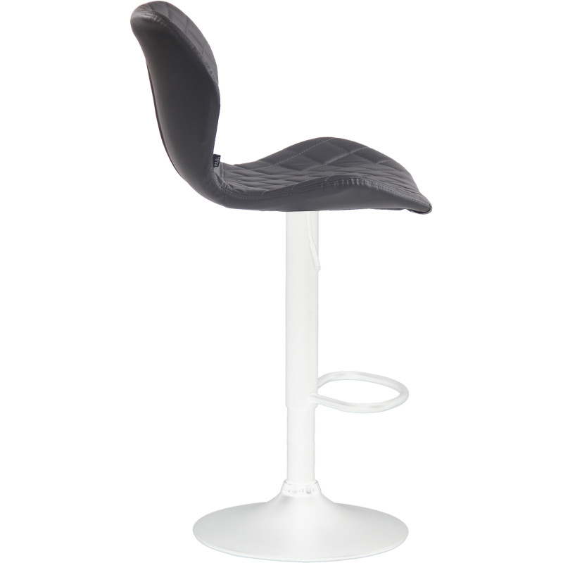 Lot de 2 tabourets de bar en liège simili cuir gris